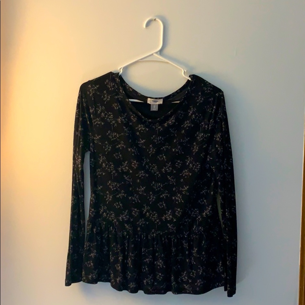 Thin cotton old navy shirt with floral design